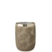 Portavelas de vidrio plateado 19.5x19.5x25.5 cm