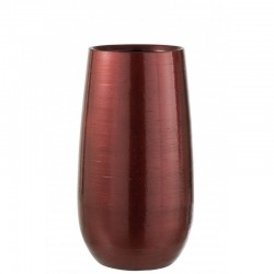 Vase bordeaux brillant 41x23cm