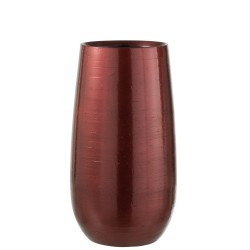 Vase bordeaux brillant 41x23cm