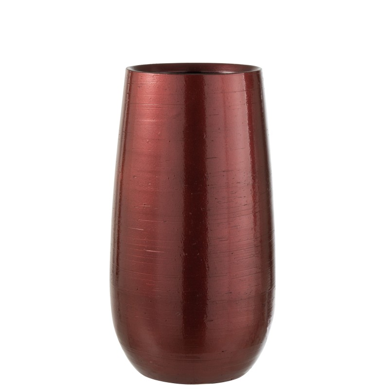 Vase bordeaux brillant 41x23cm Vase bordeaux brillant 41x23cm
