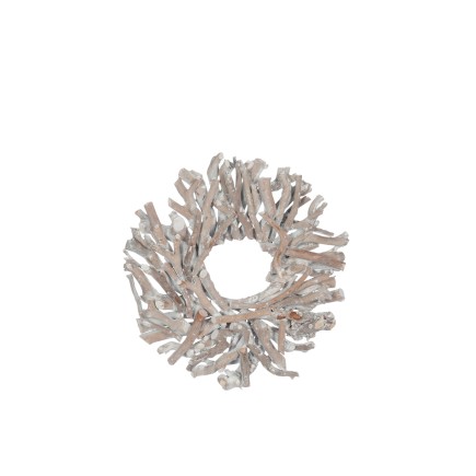 COURONNE BRANCHES BOIS FLOTTE GRIS SMALL