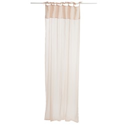 Rideau voile en textile Saumon 140x0.2x290 cm