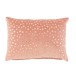 Cuscino rettangolare con specchietti tondi in cotone rosa 60x40cm Cuscino rettangolare con specchietti tondi in cotone rosa 60x40cm