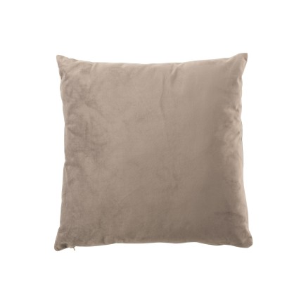 Cuscino quadrato in velluto grigio 45x45 cm
