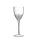 Vaso de vino con base de plata de vidrio H21cm