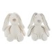 Lot de 2 peluches lapin blanc 47x40x14 cm Lot de 2 peluches lapin blanc 47x40x14 cm
