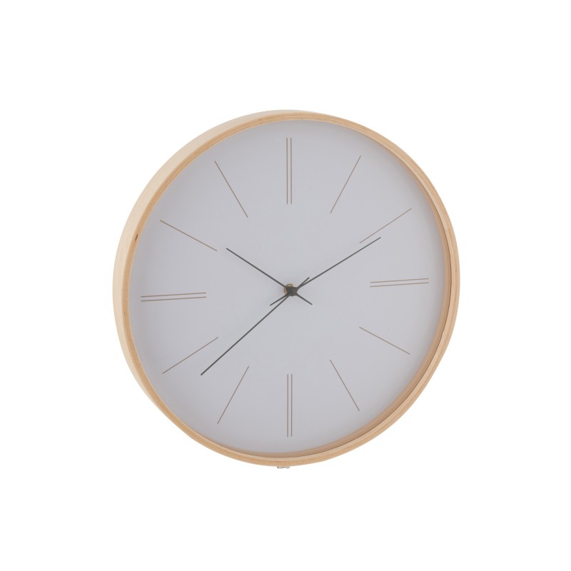 Reloj de pared con marco de madera de 40 cm