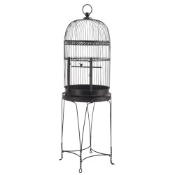 Voladero de pie de metal negro 55x55x176cm