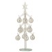 Árbol de Navidad decorativo con bolas de vidrio plateado H30cm