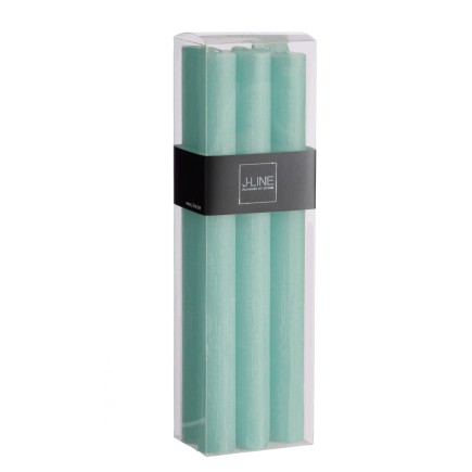Caja de 6 velas de 13 horas de parafina azul 7x4.5x24 cm