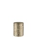 PHOTOPHORE CYLINDRIQUE ECLAT DE VERRE ARGENT SMALL