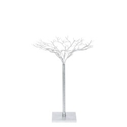 Arbre en métal argenté 62x62x80 cm
