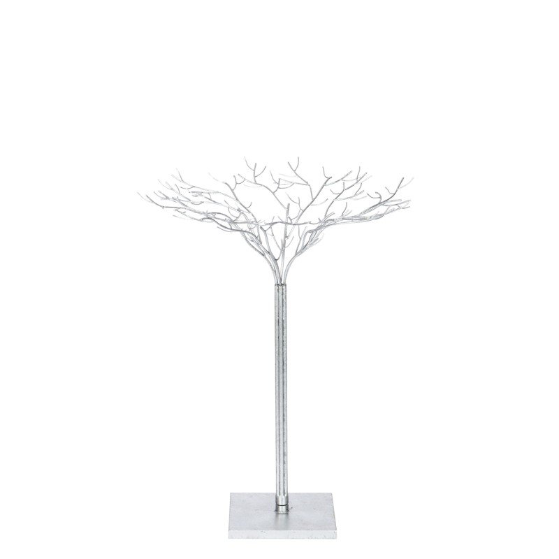 Árbol de metal plateado 62x62x80 cm