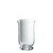 Photophore en verre transparent 18x18x30 cm