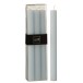 Lot de 6 bougies chanfelier bleu clair 24cm 13 heures