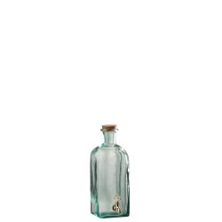 Distributeur de boisson en verre avec robinet 26x16x10 cm soit 2L
