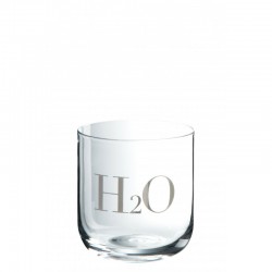 verre à eau en verre transparent 8x8x9 cm