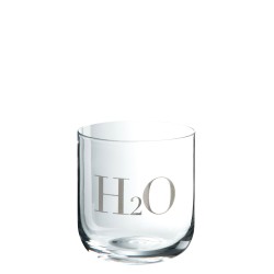 Verre à eau transparent 8x8x9 cm