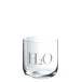 vaso de agua de vidrio transparente de 8x8x9 cm