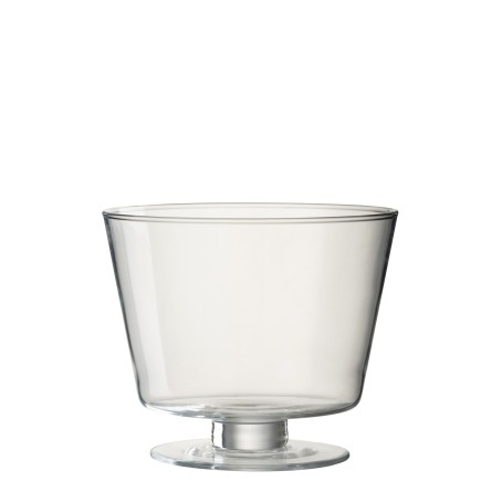 Vase large sur pied en verre 16x19x19 cm