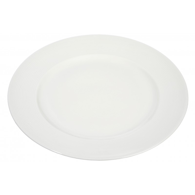 Assiette en porcelaine blanche 28x28x3cm