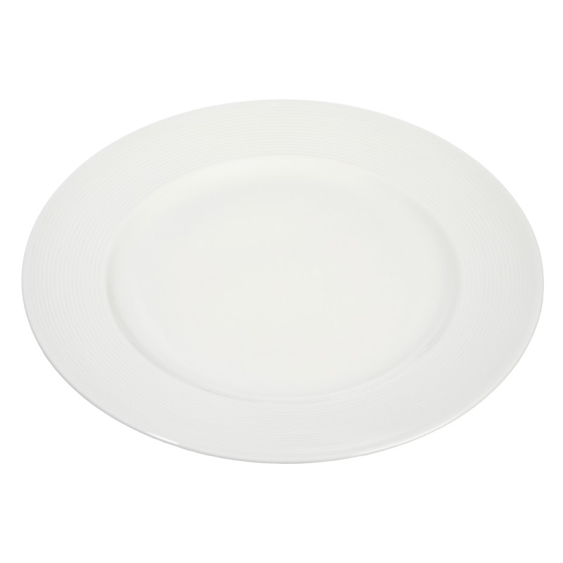 Assiette en porcelaine blanche 28x28x3cm