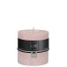 Bougie cylindrique 80H en Paraffine rose 10x10x10 cm