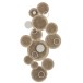 Décoration murale de cercles en métal marron 60x119x9 cm Décoration murale de cercles en métal marron 60x119x9 cm
