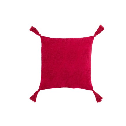 COUSSIN FAYOLA COTON ROSE FONCE