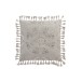 Cojín cuadrado de estilo marroquí con flecos de terciopelo gris, 45 x 45 cm. Cojín cuadrado de estilo marroquí con flecos de terciopelo gris, 45 x 45 cm.