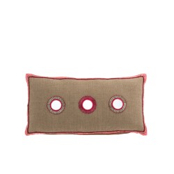 Coussin rectangulaire en Textile Naturel 64x34x5cm