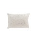 Almofada retangular com espelhos redondos em veludo branco 50x36cm Almofada retangular com espelhos redondos em veludo branco 50x36cm