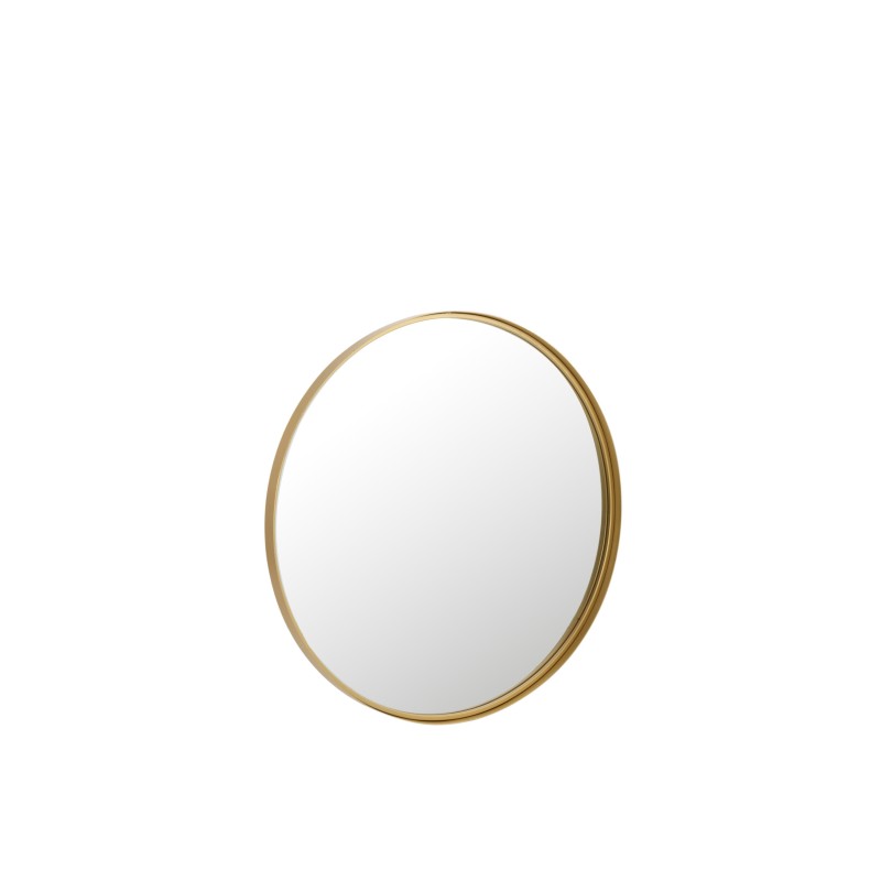 Espelho redondo com borda em metal dourado D80cm Espelho redondo com borda em metal dourado D80cm