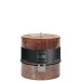 Bougie cylindrique 80H en Paraffine marron 10x10x10 cm Bougie cylindrique 80H en Paraffine marron 10x10x10 cm