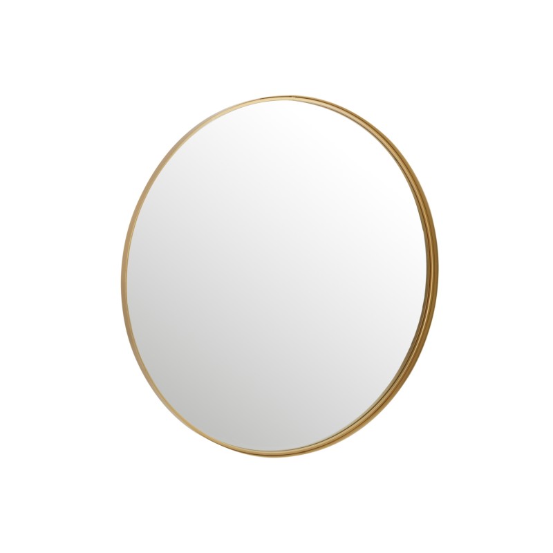 Espelho redondo em metal dourado 110x110x4 cm Espelho redondo em metal dourado 110x110x4 cm