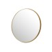 Espelho redondo em metal dourado 110x110x4 cm Espelho redondo em metal dourado 110x110x4 cm