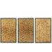 Conjunto de 3 pinturas en lienzo negro de 34.5x15.5x52.5 cm