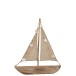 Bateau décoration intérieur voilier en bois et jute 42x37x6 cm