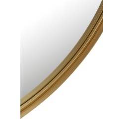 Miroir rond en métal or 110x110x4 cm