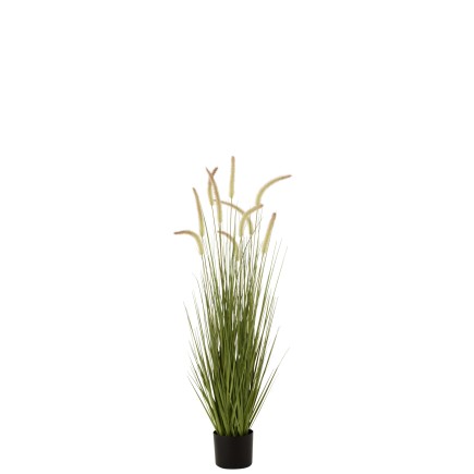 Planta artificial de gramíneas en maceta de plástico de 151 cm