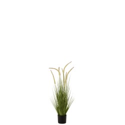 Plante artificielle graminées en pot en plastique 90 cm