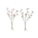 Lote de 2 ramos de flores artificiales de asters rosa y malva de 54 cm