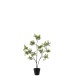 Planta artificial con hojas de imitación de cuero con maceta de 61cm