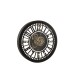 Reloj redondo de metal negro de 60.5x60.5x8.5 cm