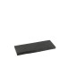 Estante de pared de madera de mango negro 70x27x4 cm