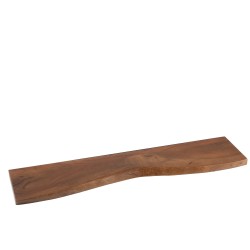 Planche murale en bois marron 115x27x3.5 cm