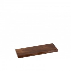 Tablero de pared de madera marrón de 70x28x4.5 cm