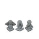 Set de 3 P’tit maurice de la sagesse en ciment gris 42x26x42 cm Set de 3 P’tit maurice de la sagesse en ciment gris 42x26x42 cm