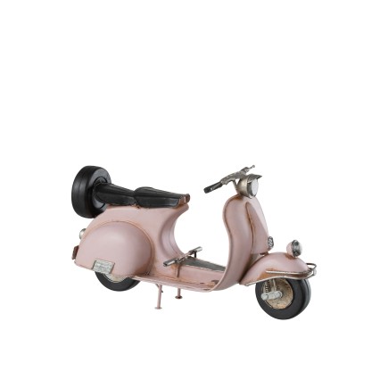 Scooter rosa in metallo in miniatura 28.5x10.5x15 cm