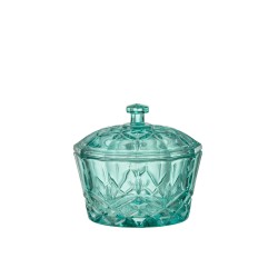 Pot en verre Azur 11x11x10.5 cm